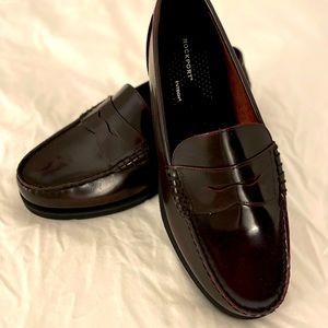 Rockport TruTech Loafers. Rich burgundy. Brand new, never worn.